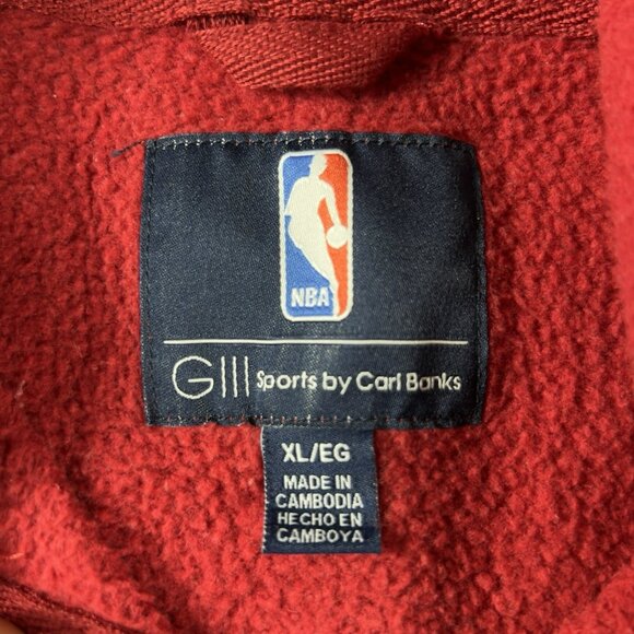 G-III Atlanta Hawks Hooded Jacket Red Gray Men’s Size XL - Picture 3 of 7